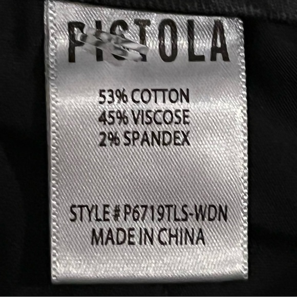 Pistola Blue Gray Leopard Print Womens Size 28 Chino Trouser Pants NWT - Picture 4 of 10